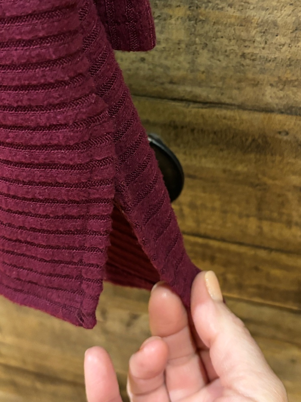 Time and Tru Ribbed Cowl Neck Sweater - Picture 3 of 6